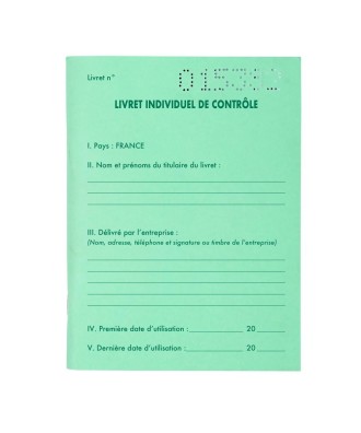 Livret individuel contrôle transport.