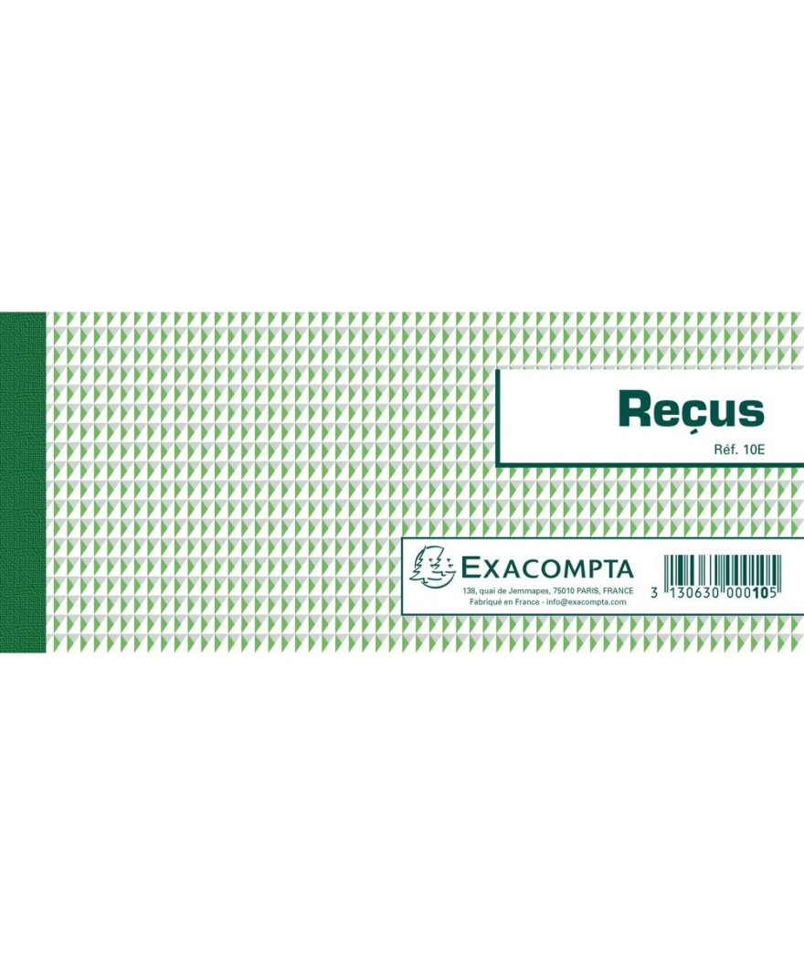CARNET "Reçus" 9/13 50 FLLETS