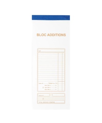 Bloc Addition 90x225 50f.Dupli numérotés