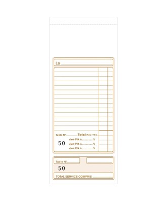 Bloc Addition 90x225 50f.Dupli numérotés