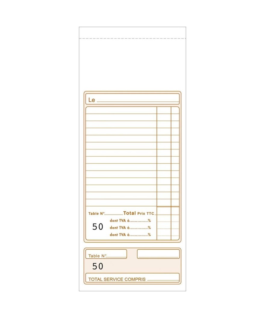 Bloc Addition 90x225 50f.Dupli numérotés