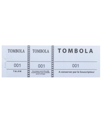 Bloc Tombola 3Vol.couleurs 4,8X15 Ass.