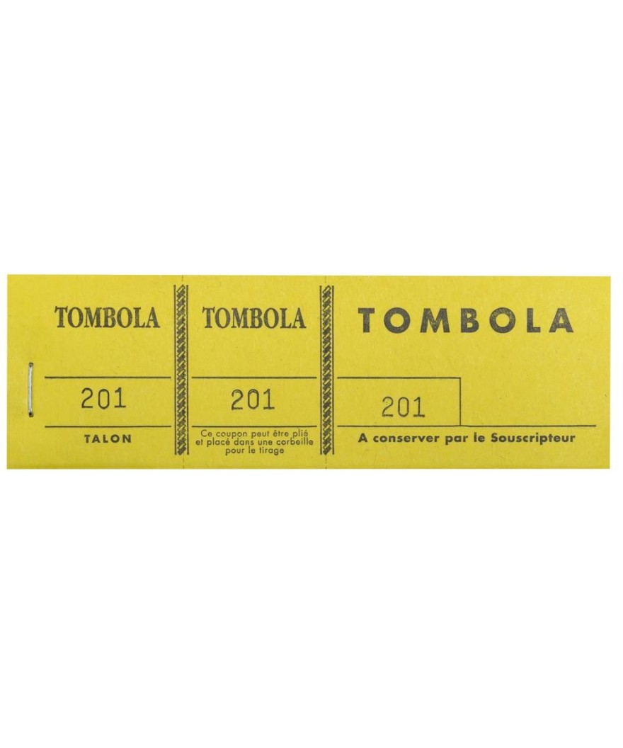 Bloc Tombola 3Vol.couleurs 4,8X15 Ass.