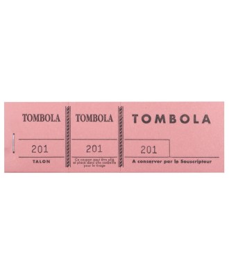 Bloc Tombola 3Vol.couleurs 4,8X15 Ass.