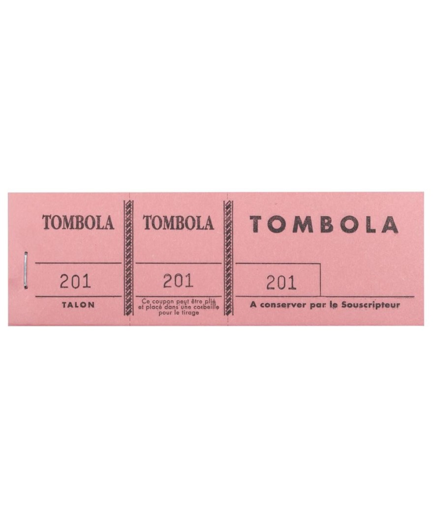 Bloc Tombola 3Vol.couleurs 4,8X15 Ass.