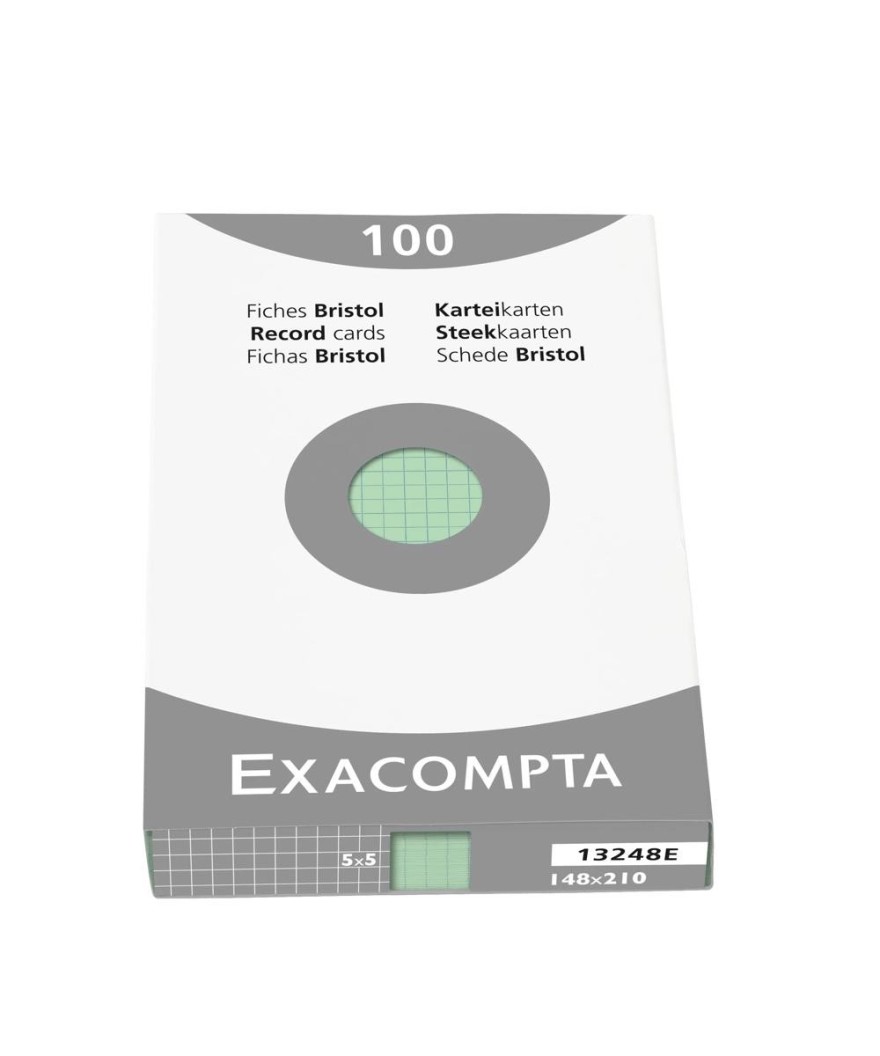 ETUI 100 F.BRISTOL VERT 148/210 5X5