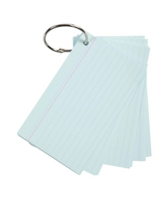 50 Flashcards bristol A6 lignées 5 ass.