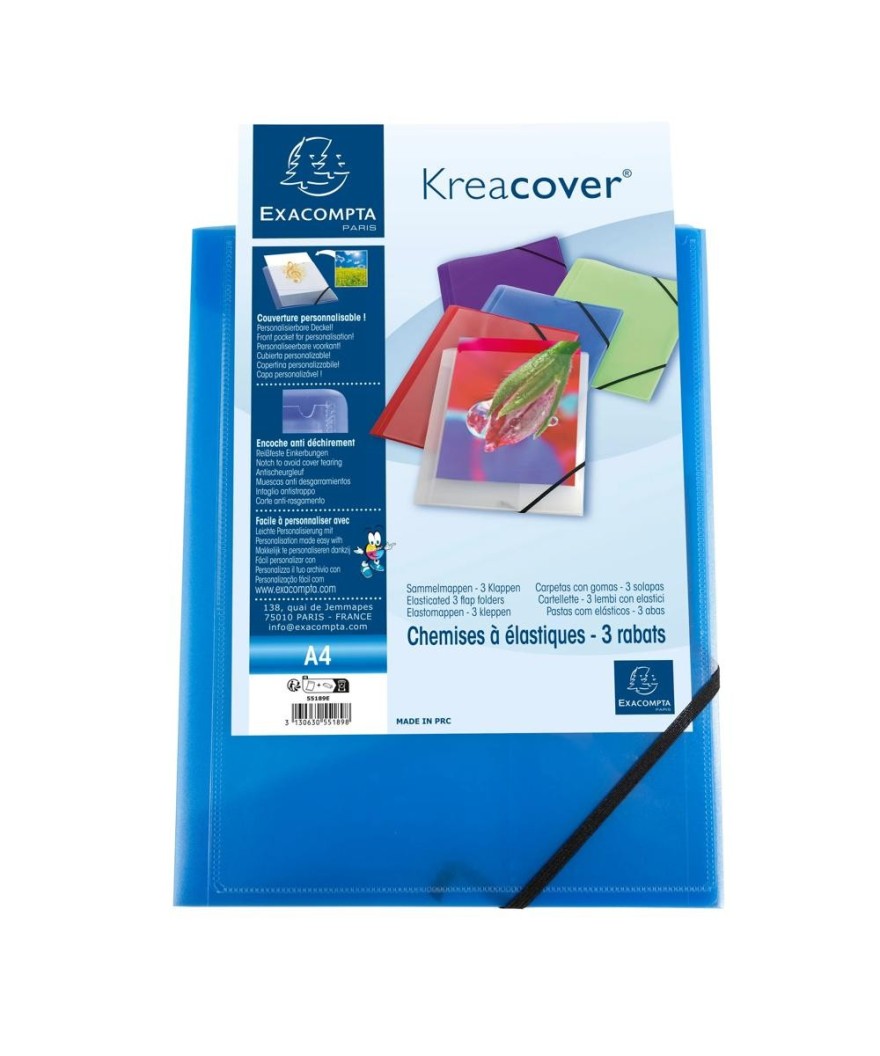 Chem. 3 rab. élast. Perso. PP A4 KC ass.