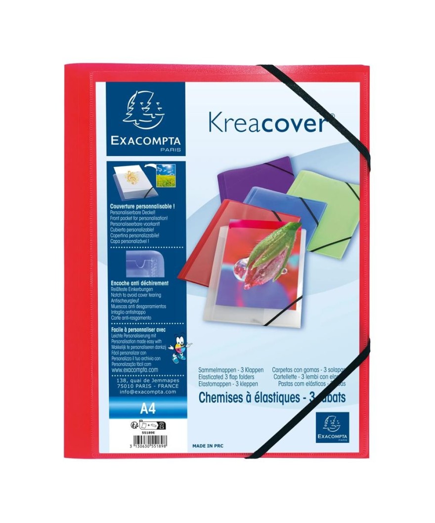 Chem. 3 rab. élast. Perso. PP A4 KC ass.