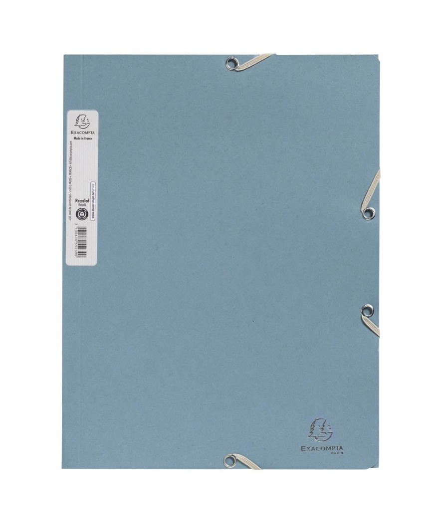Chem. 3rab+élast. A4 AutentiK Bleu gris