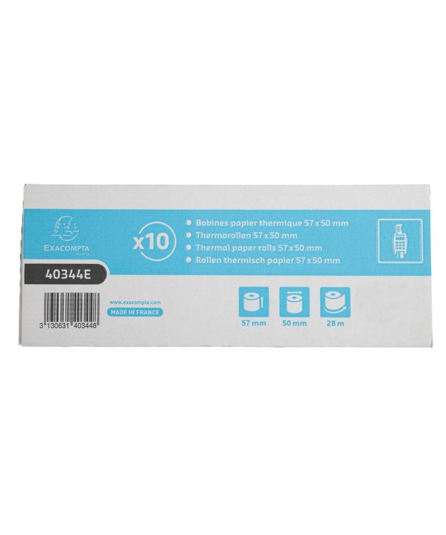 Bob 1pli therm 55g 57x50mm-28m (boite10)