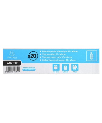 Bob 1pli therm 55g 57x40mm-18m(boite 20)