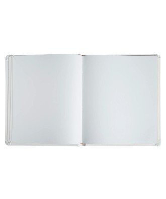Livre d'or cuir Alpille 26X22 blanc +/t