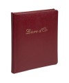 Livre d'or cuir Alpille 26X22 rouge +/t