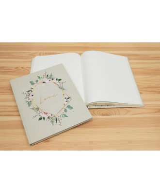 Livre d'or 100p. or 27x22cm CHAMPÊTRE
