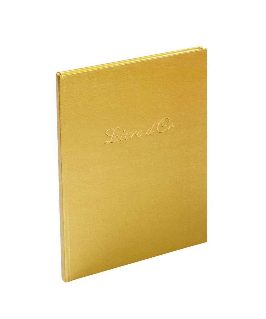Livre d'or balacron or 26X22 +/titre