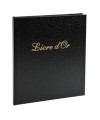 Livre d'or balacron Noir 21x19 +/titre