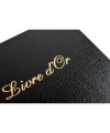 Livre d'or balacron Noir 21x19 +/titre