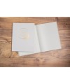 Livre d'or 100p 27x22cm Ringflower blanc