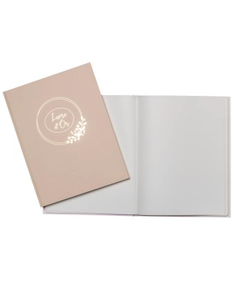 Livre d'or 100p 27x22cm Ringflower latté