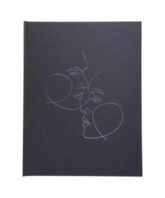 Livre d'or 100p argent 27x22cm Art noir