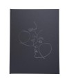 Livre d'or 100p argent 27x22cm Art noir
