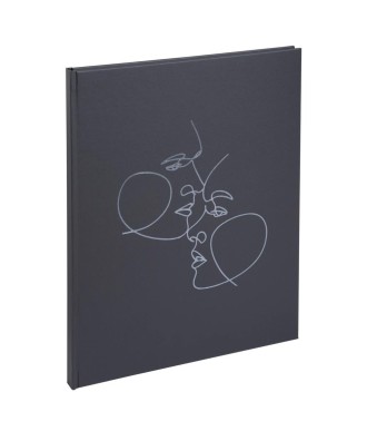Livre d'or 100p argent 27x22cm Art noir