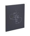 Livre d'or 100p argent 27x22cm Art noir
