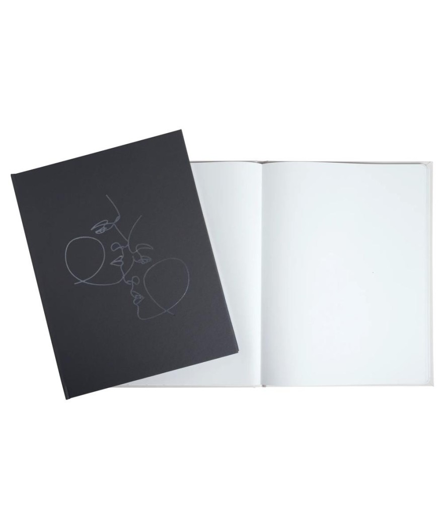 Livre d'or 100p argent 27x22cm Art noir