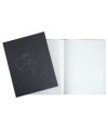 Livre d'or 100p argent 27x22cm Art noir