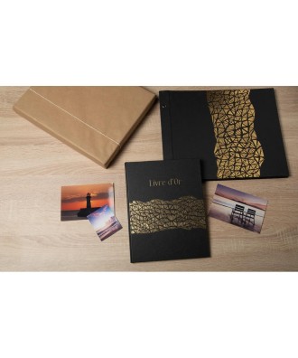 Livre d'or 100 pages or 27x22cm ARAMY