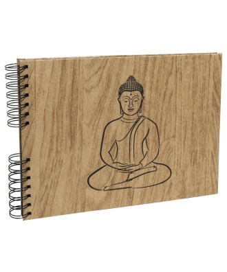 Alb spir 50p noir 32x22 cm Zen chêne