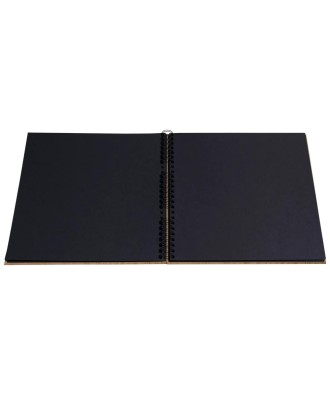 Alb spir 60p noir 32x32cm Zen chêne