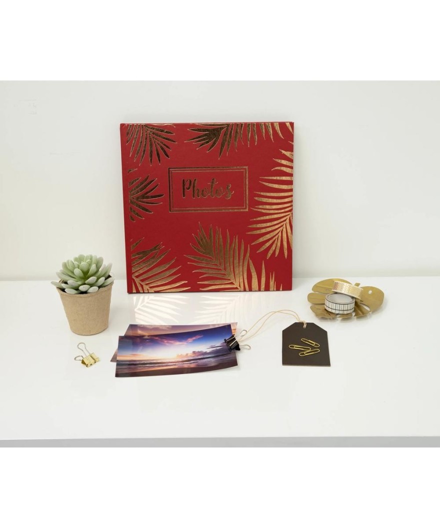 Album livre 30p.noir 25x25cm PALMA rouge