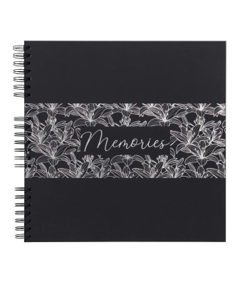 Alb spir 60p noir 32x32cm Titane Noir