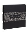 Alb spir 60p noir 32x32cm Titane Noir