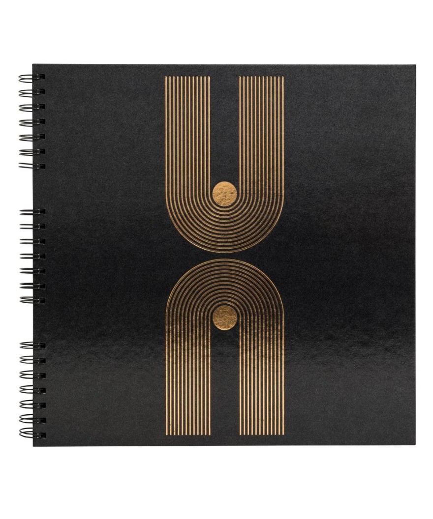 Alb spir 60p noir 32x32cm Graphik noir