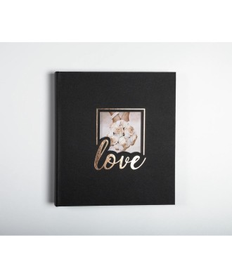 Album livre 60p. noir 29x32cm LOVE noir
