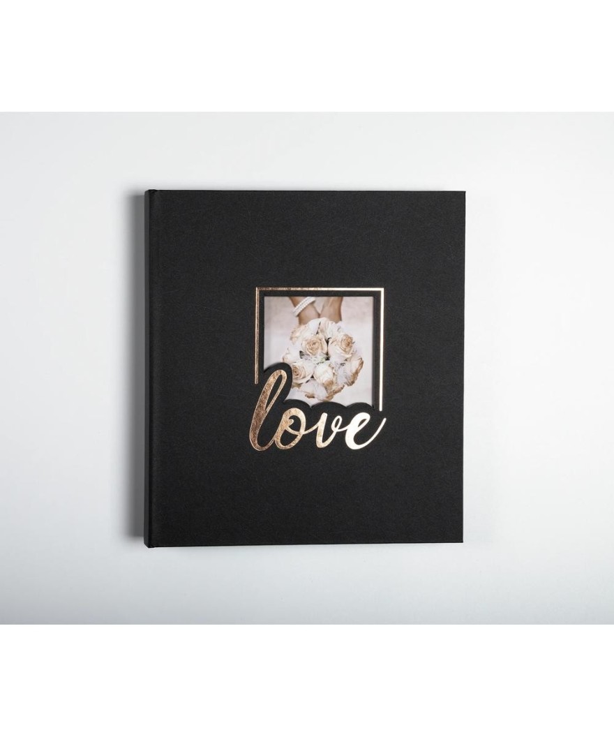Album livre 60p. noir 29x32cm LOVE noir