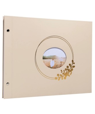 Album vis 40p blc 37x29 Ringflower latté