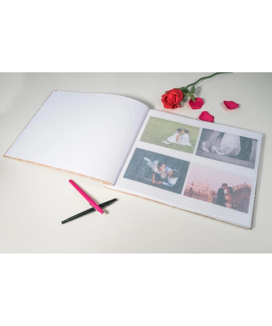 Album à vis 40p. blanc 37x29cm KRAFT