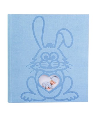 Album photo 29x32cm 60p TEDDY Lapin Bleu