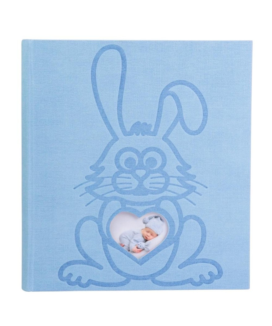 Album photo 29x32cm 60p TEDDY Lapin Bleu