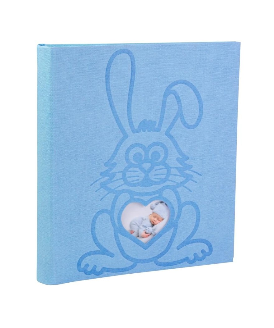 Album photo 29x32cm 60p TEDDY Lapin Bleu