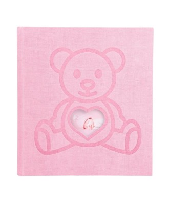 Album photo 29x32cm 60p TEDDY Ours Rose
