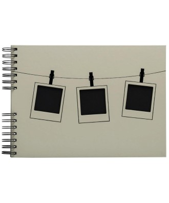 Alb spiralé 50p noir 32x22 Instants vert
