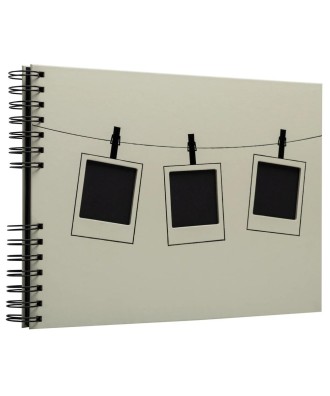 Alb spiralé 50p noir 32x22 Instants vert
