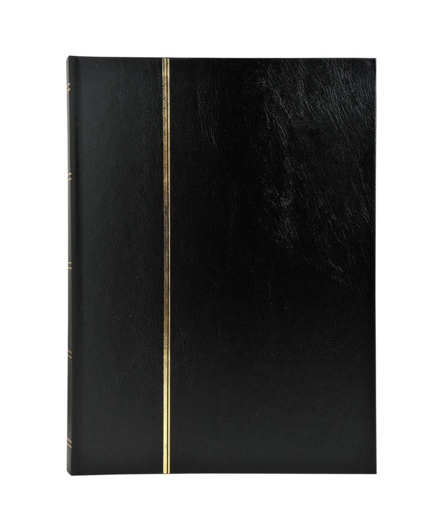 ALB.TIMB. 22,5X16,5 Simili cuir Noir 32p