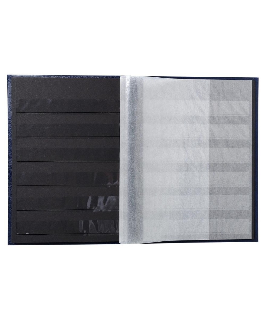 ALB.TIMB. 22,5X16,5 Simili cuir Noir 32p