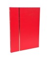 ALB.TIMB.22,5X30,5 Simili cuir rouge 16p